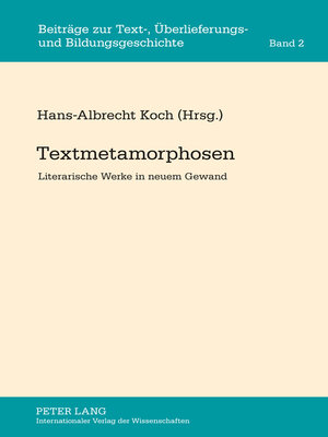 cover image of Textmetamorphosen